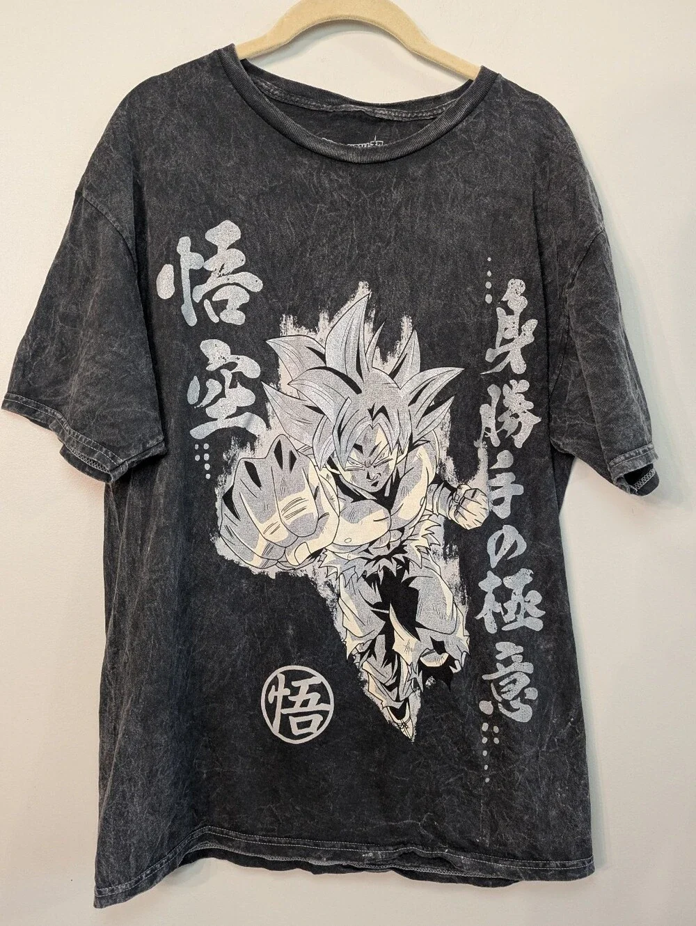Dragon Ball Super Goku Foil Mineral Wash T-Shirt Medium